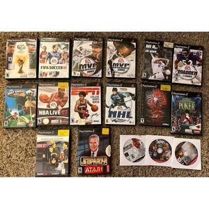 PLAYSTATION 2 PS2 LOT OR GAMES‎ (lot of 17) TESTED AND WORKING